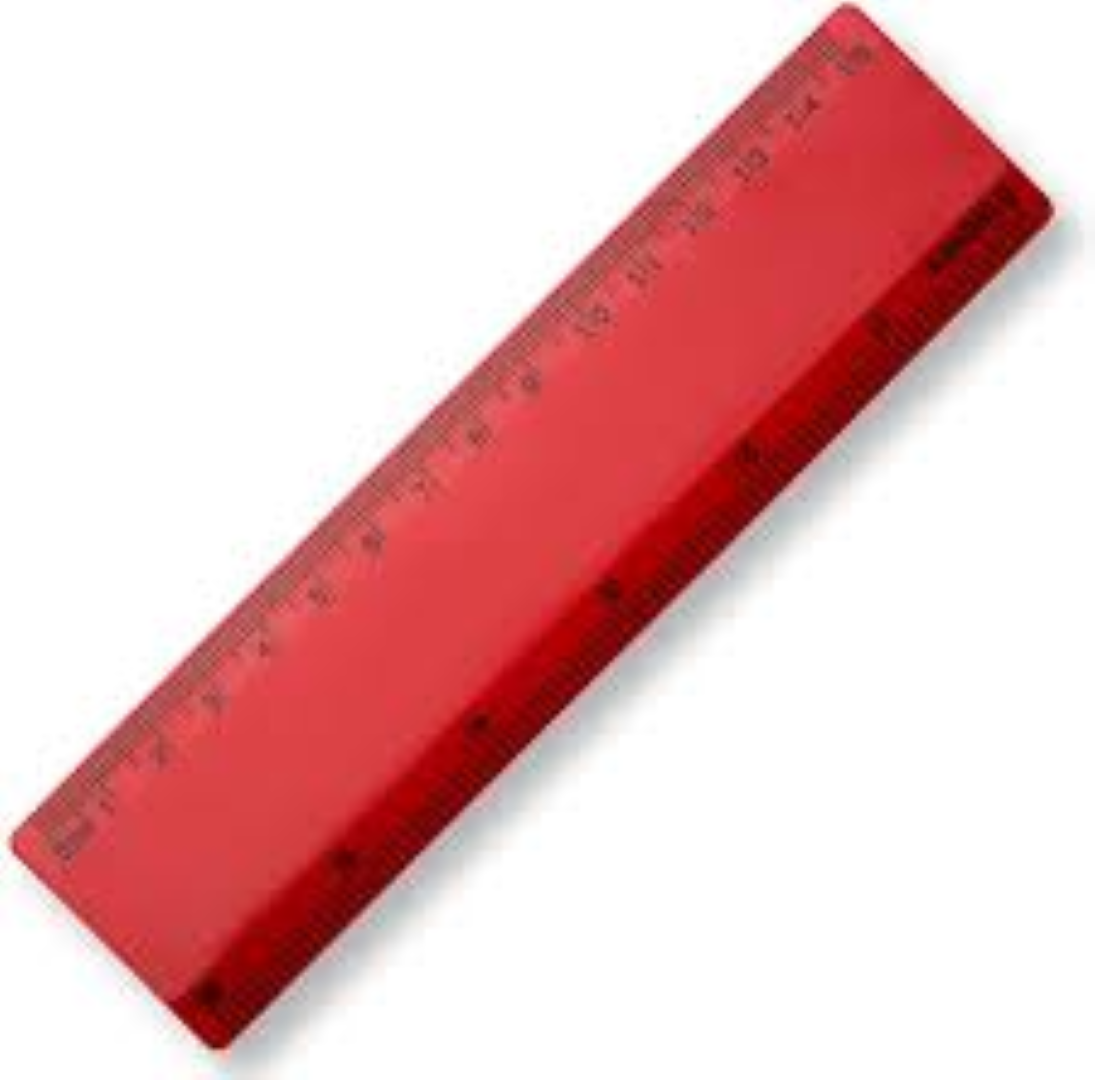 PENTA 15CM RULER RED H15-12S